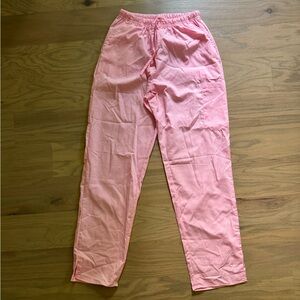 New scrub pants pink size xs